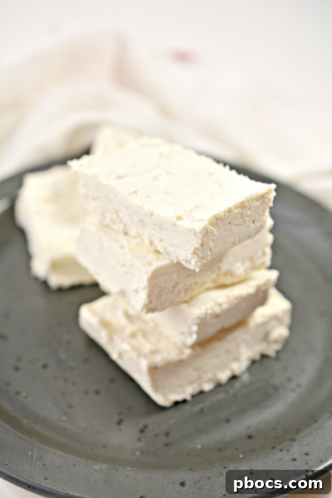 Holiday Keto Eggnog Fudge Recipe - With Festive Toppings