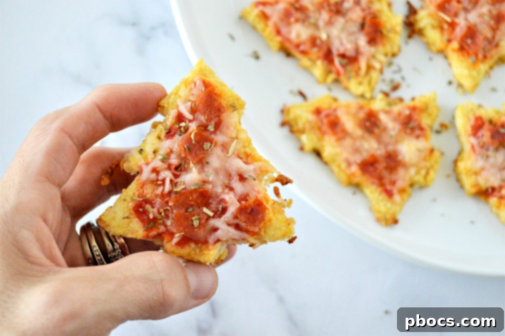 Mini keto pizzas on a platter