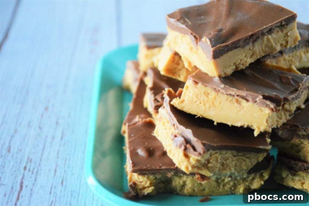 Effortless Keto Chocolate Peanut Butter Bars 6 All the essential ingredients for No Bake Keto Chocolate Peanut Butter Bars laid out on a kitchen counter.