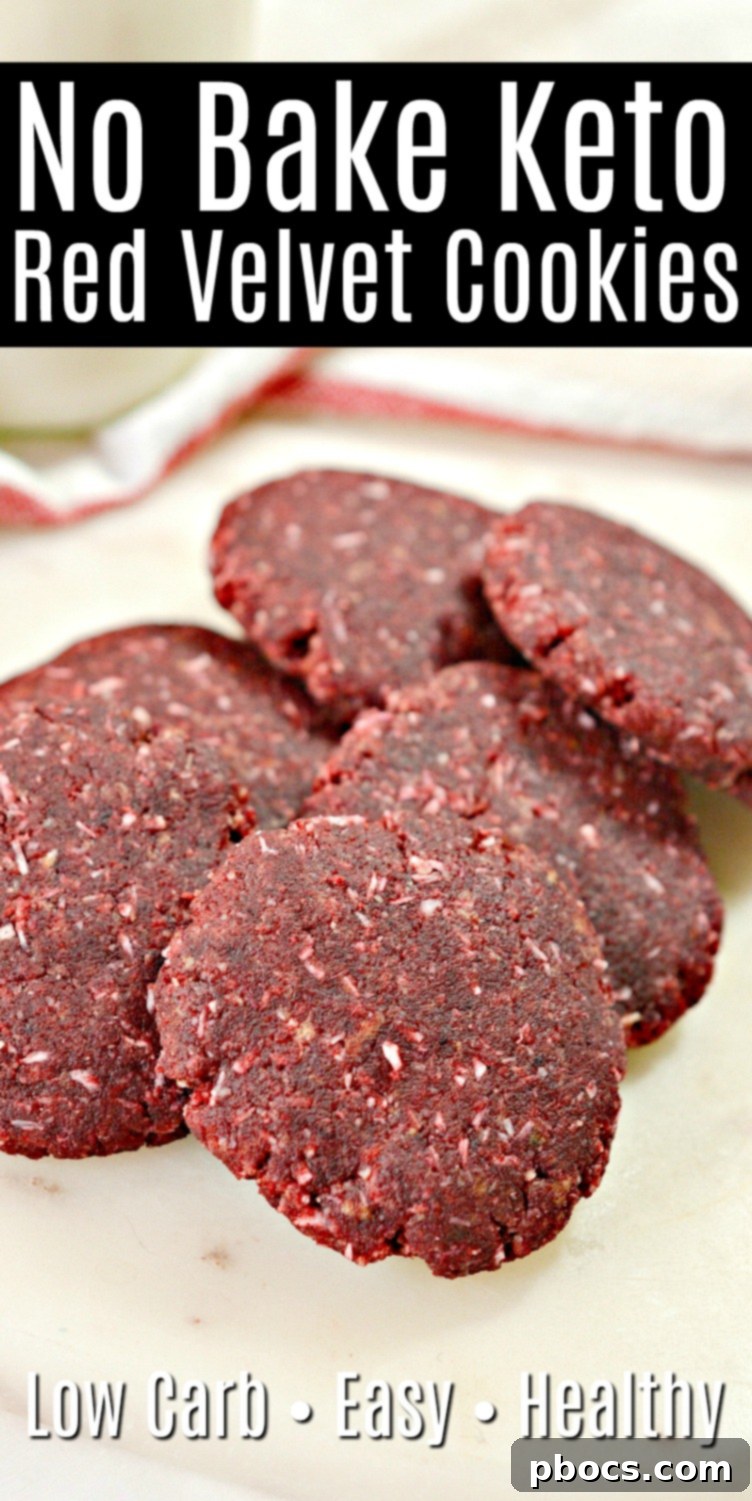 Keto Red Velvet No-Bake Delights 11 No Bake Keto Red Velvet Cookies