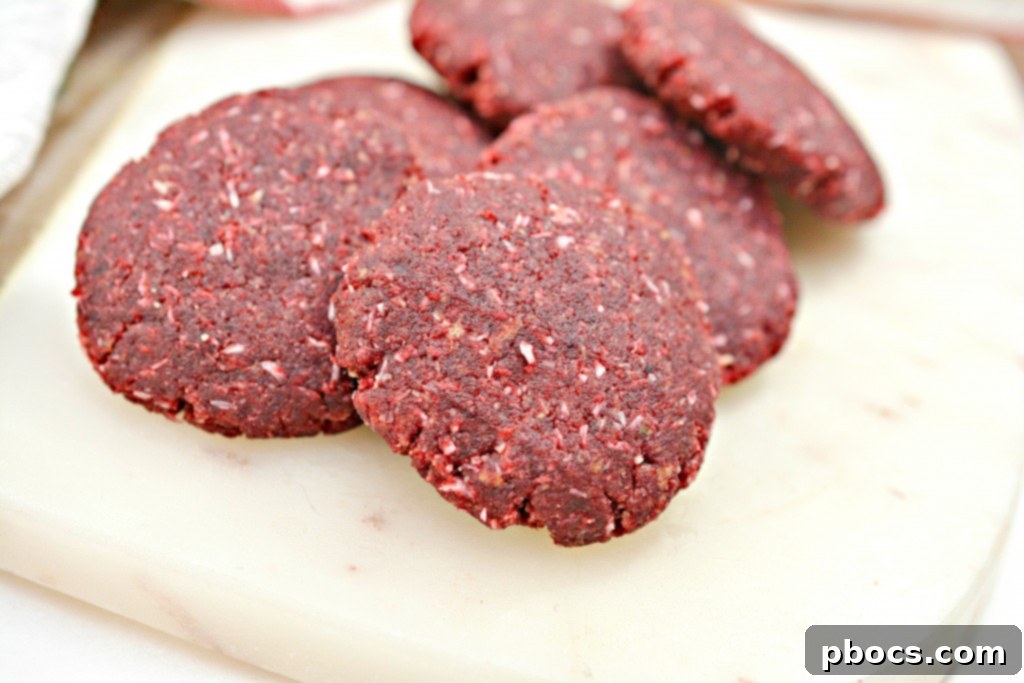 Keto Red Velvet No-Bake Delights 3 No Bake Keto Red Velvet Cookies