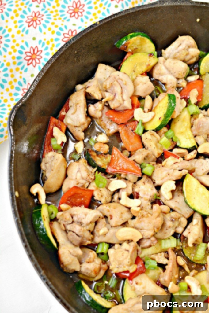 Delicious Keto Kung Pao Chicken served in a bowl, ready to eat.