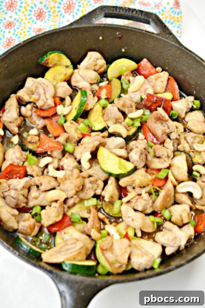 Ingredients for Keto Kung Pao Chicken laid out on a cutting board.