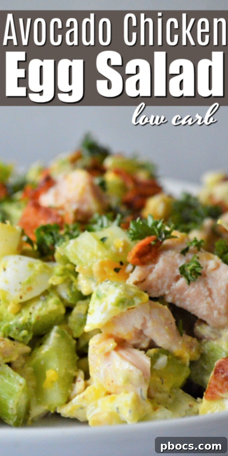 Low Carb Chicken Egg Salad Recipe with #lowcarbchickeneggsalad #chickeneggsalad hashtags