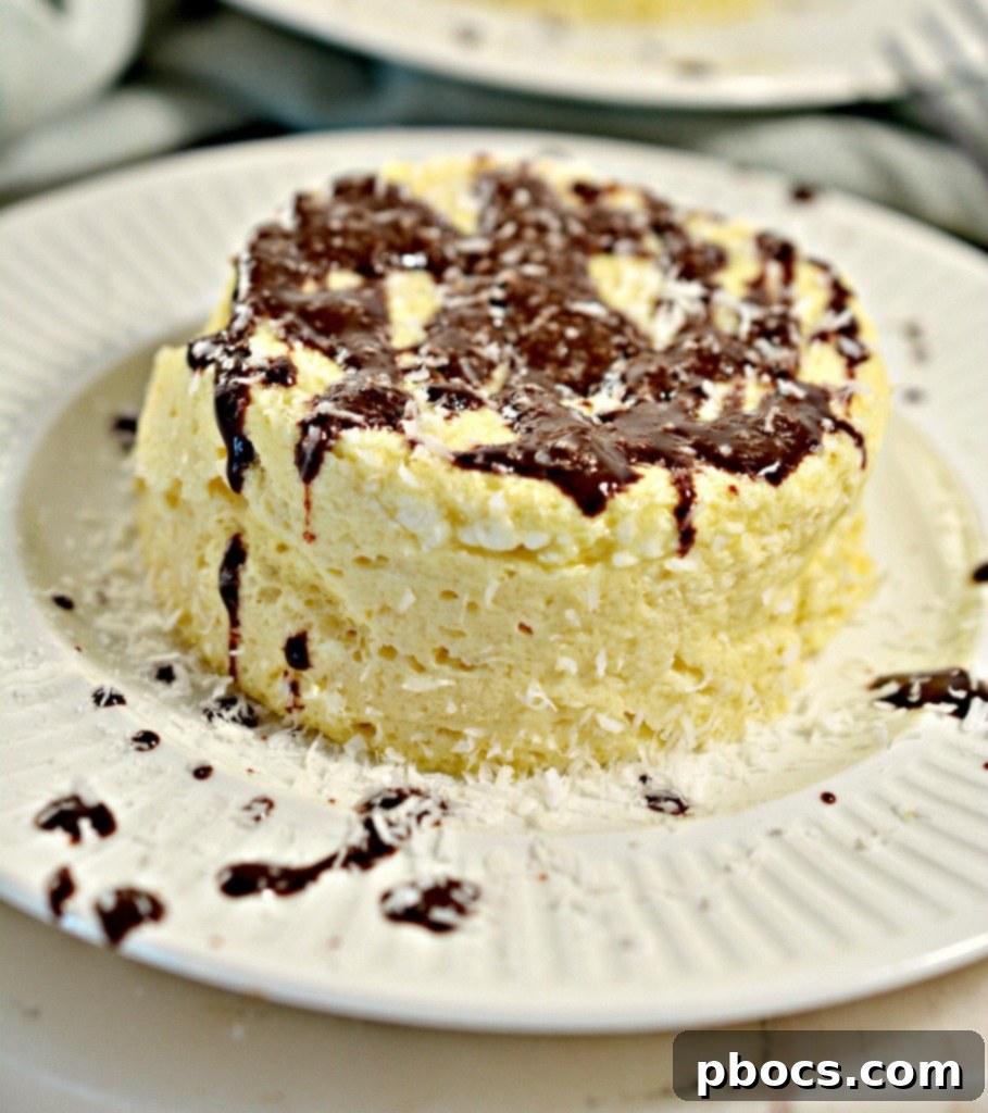 Effortless Keto Mug Cheesecake 14 Melting chocolate chips and coconut oil