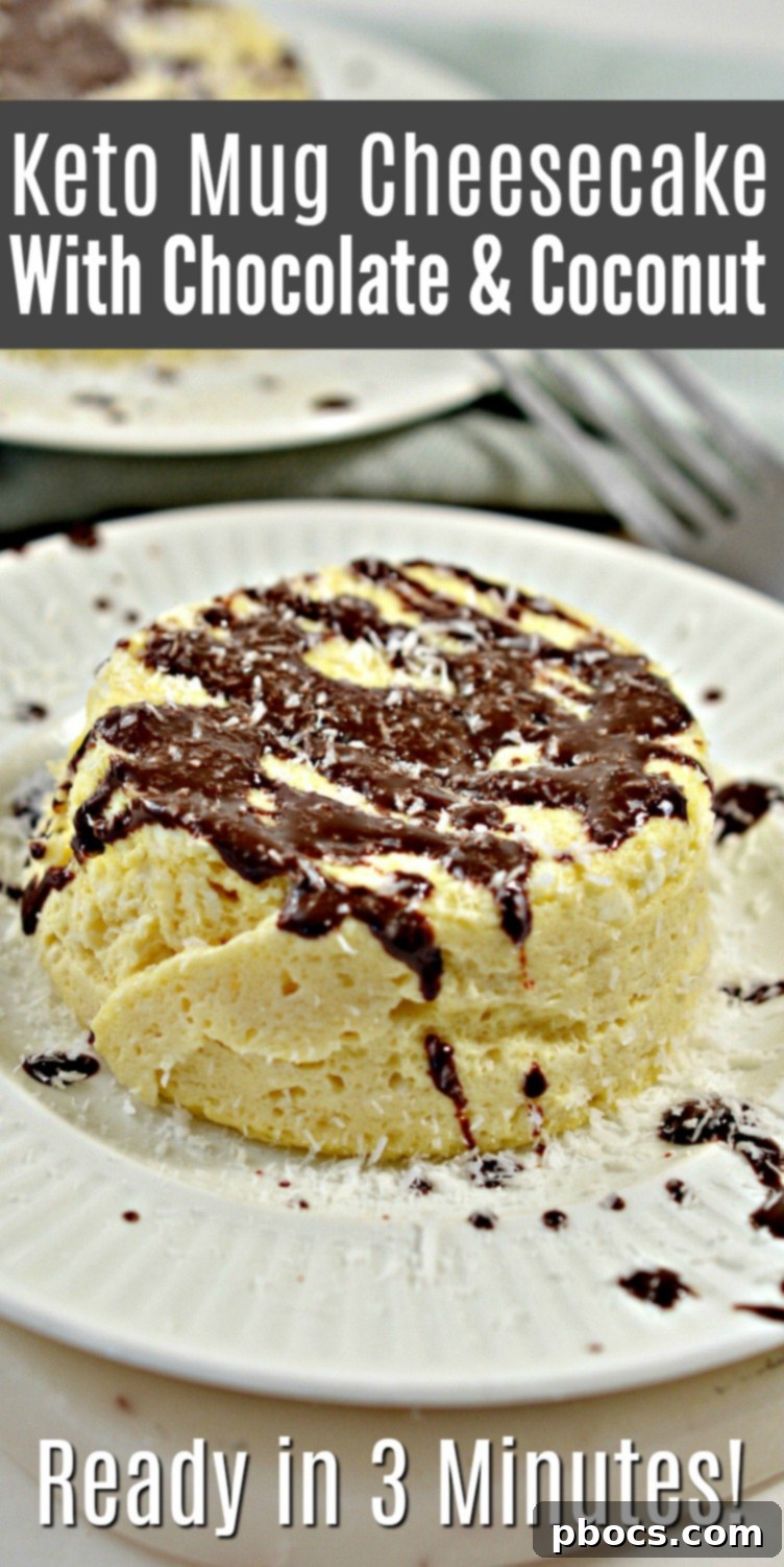 Effortless Keto Mug Cheesecake 15 Pin for later: Easy Keto Mug Cheesecake #ketomugcheesecake #mugcheesecake