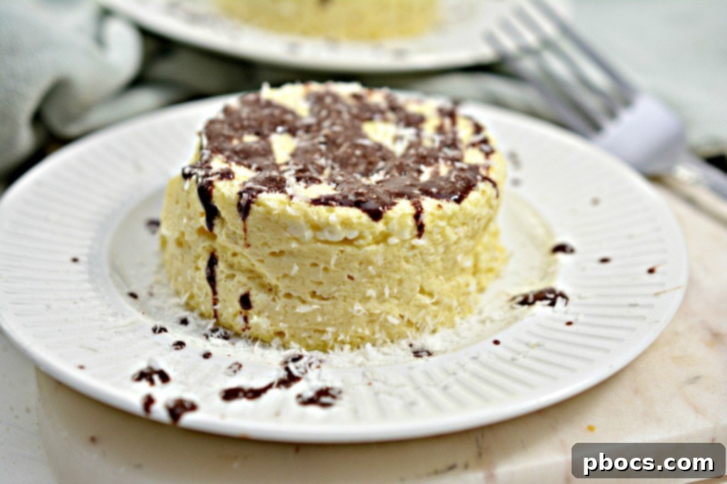 Effortless Keto Mug Cheesecake 5 Two easy keto mug cheesecakes cooling in their mugs