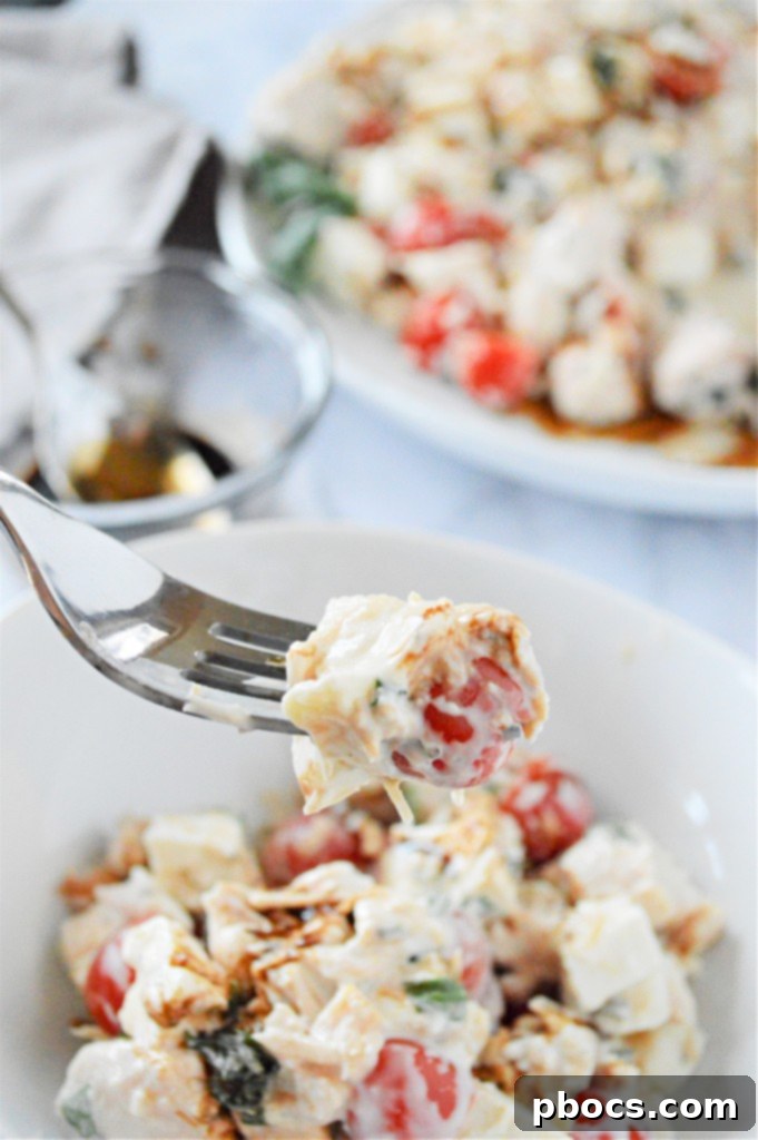 Keto Caprese Chicken Salad 6 Low Carb Caprese Chicken Salad prepared for meal prep