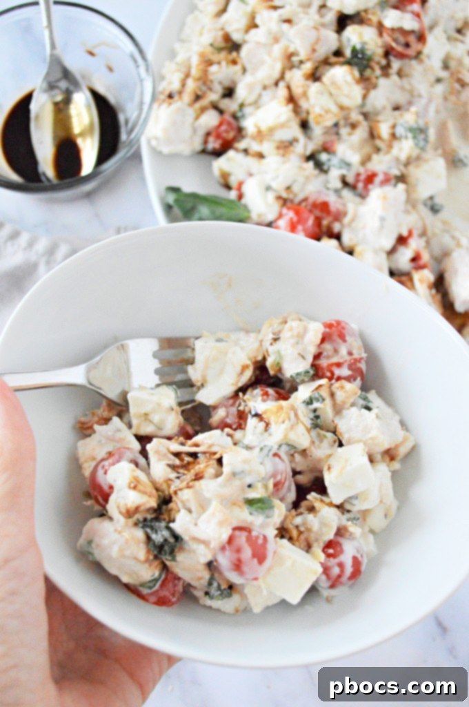 Keto Caprese Chicken Salad 7 Low Carb Caprese Chicken Salad ready to eat