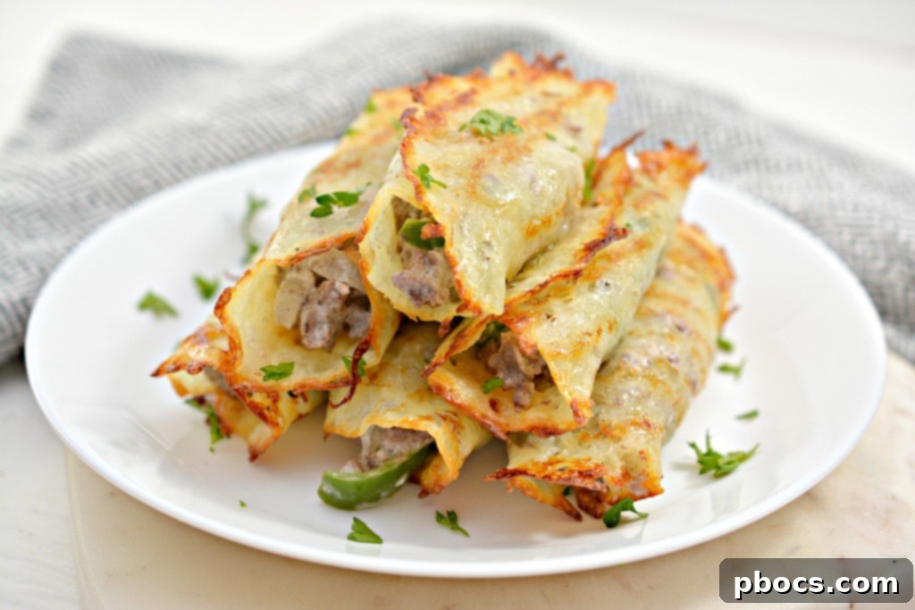 Rich and savory ground beef and vegetable filling simmering in a cast iron skillet