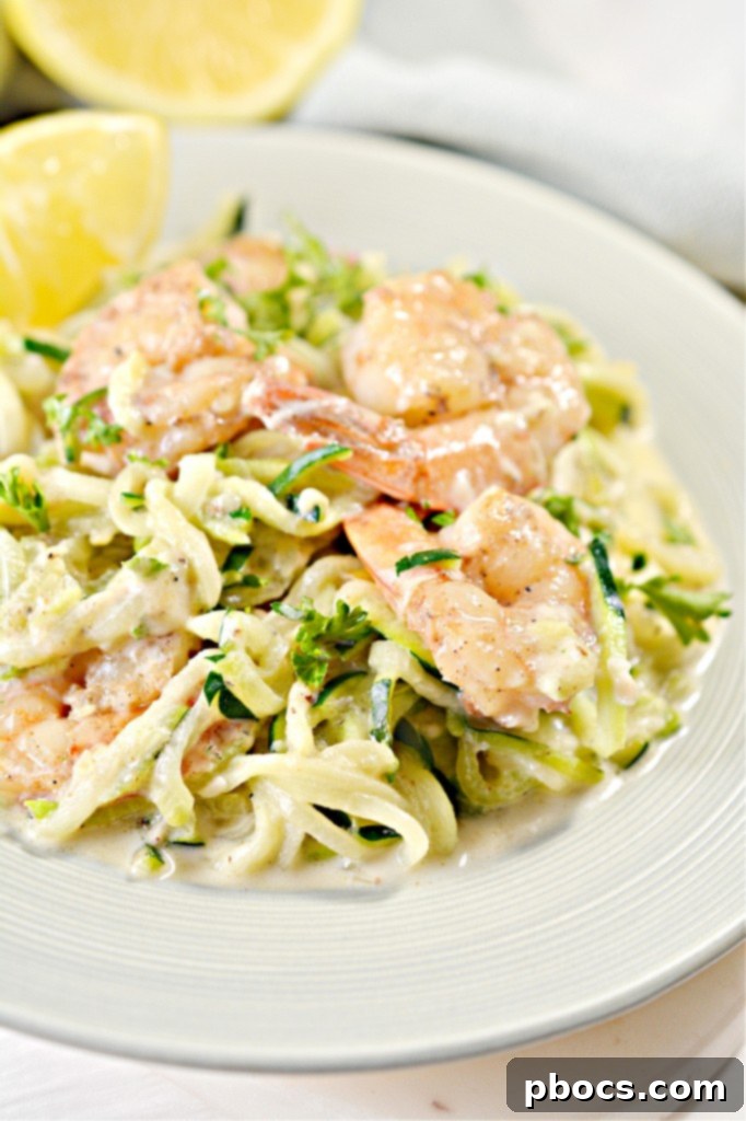 Cajun-Spiced Shrimp with Creamy Zoodle Alfredo 2 Keto Cajun Shrimp and Zoodles Alfredo