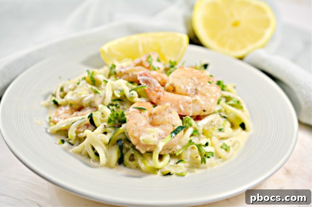 Cajun-Spiced Shrimp with Creamy Zoodle Alfredo 3 Keto Cajun Shrimp and Zoodles Alfredo