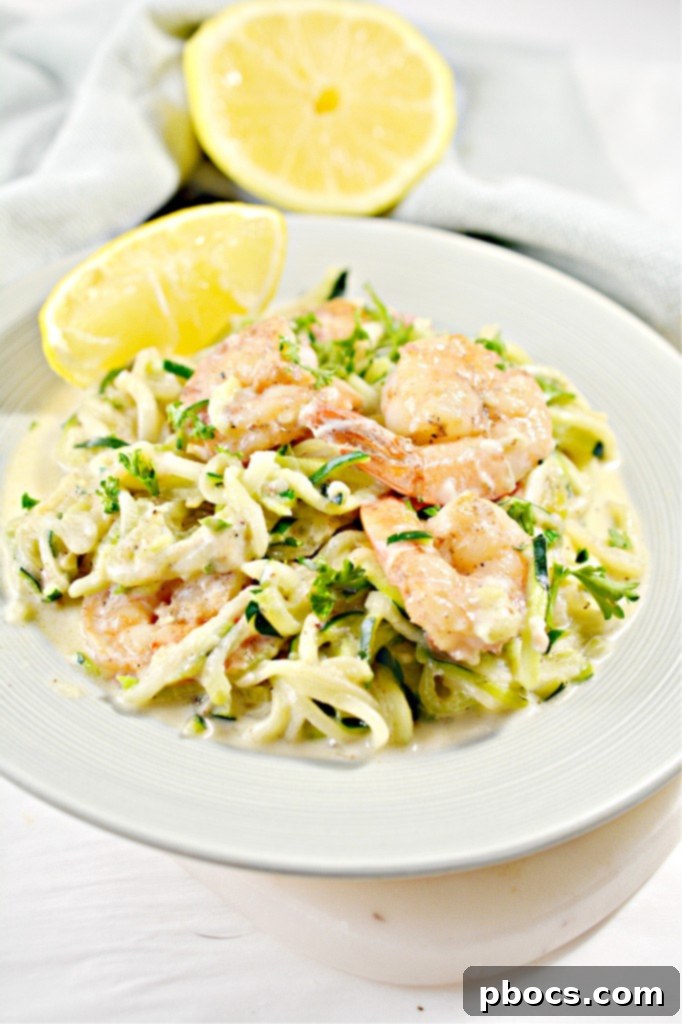 Cajun-Spiced Shrimp with Creamy Zoodle Alfredo 4 Keto Cajun Shrimp and Zoodles Alfredo