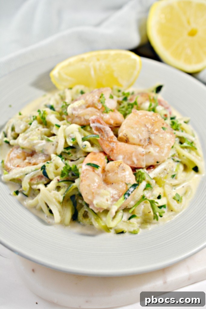 Cajun-Spiced Shrimp with Creamy Zoodle Alfredo 5 Keto Cajun Shrimp and Zoodles Alfredo