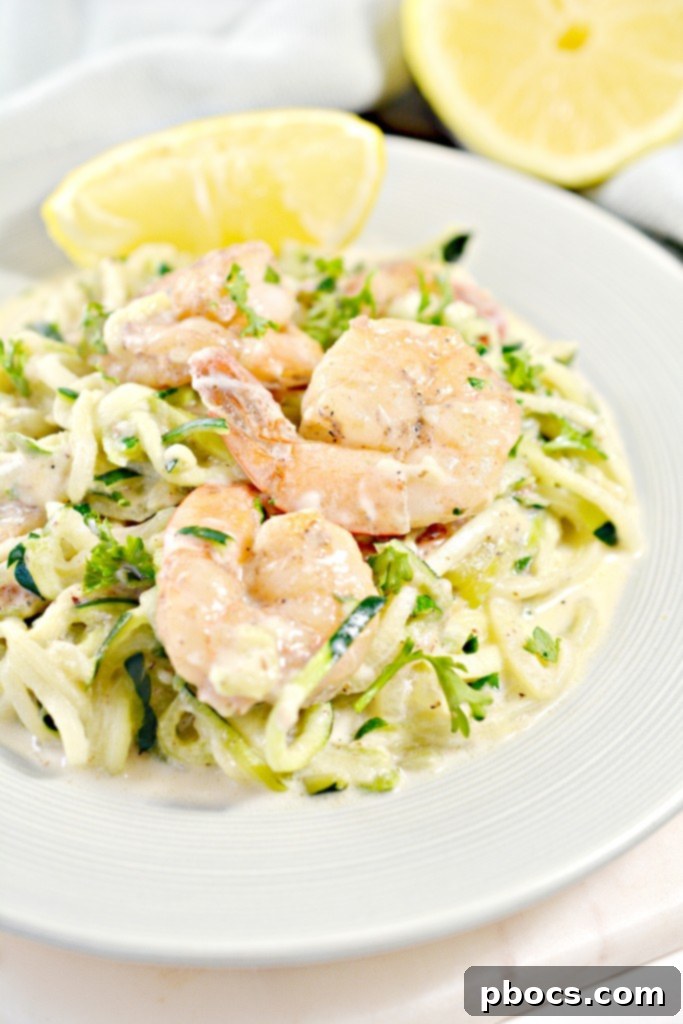 Cajun-Spiced Shrimp with Creamy Zoodle Alfredo 7 Keto Cajun Shrimp and Zoodles Alfredo