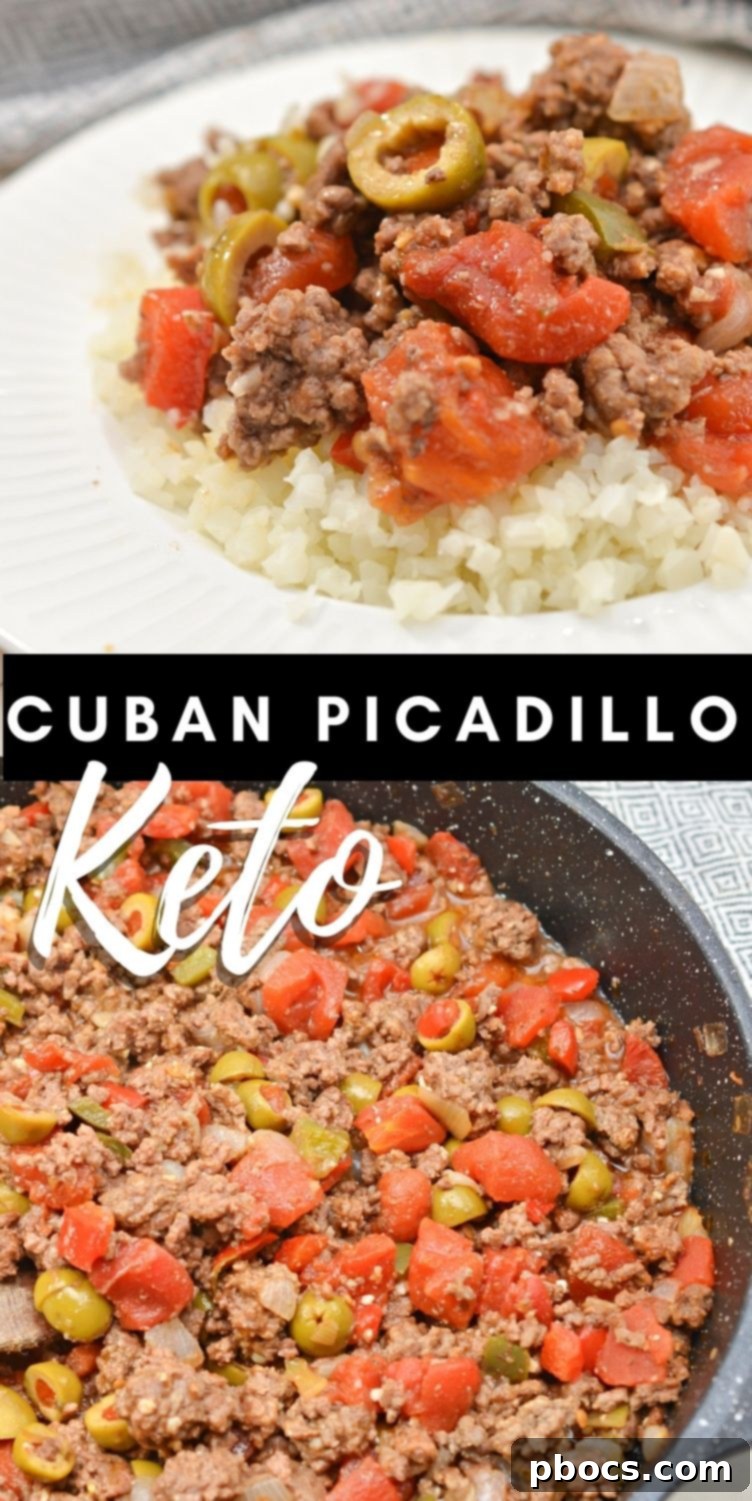 Easy Keto Cuban Picadillo - Save This Recipe!