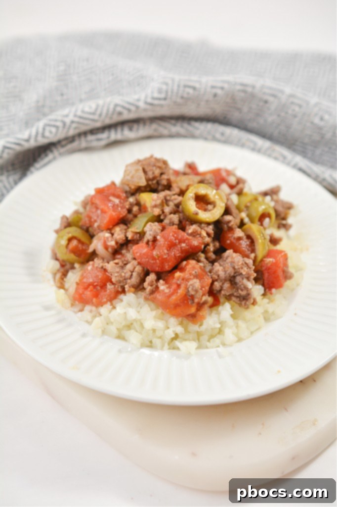 One-Skillet Keto Cuban Picadillo with Authentic Flavors