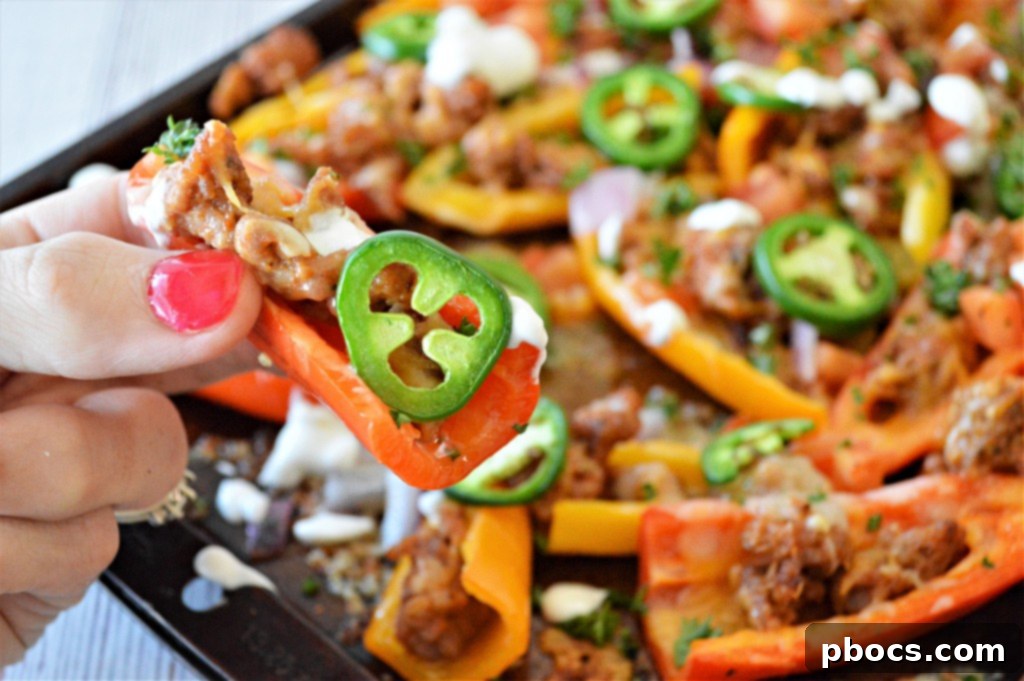 Stuffed Bell Pepper Nachos 7 Low Carb Bell Pepper Nachos carefully stored in an airtight container for refrigeration