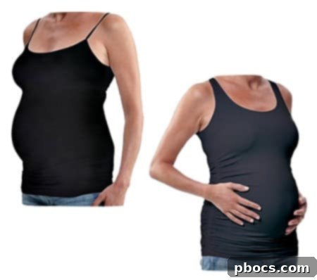 Essential maternity tank for layering and coverage