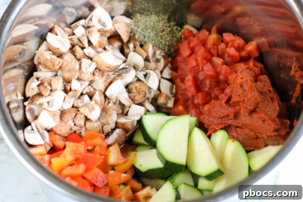 Adding diced tomatoes and tomato paste to Instant Pot