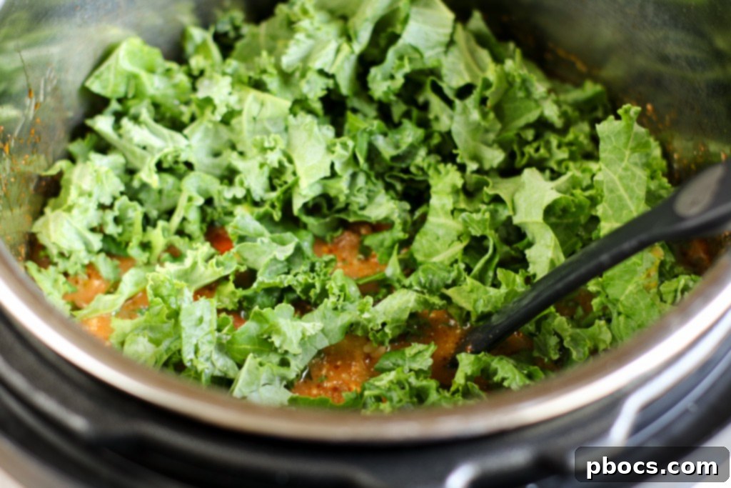 Pressure cooking Instant Pot Low Carb Pizza Soup for 15 minutes