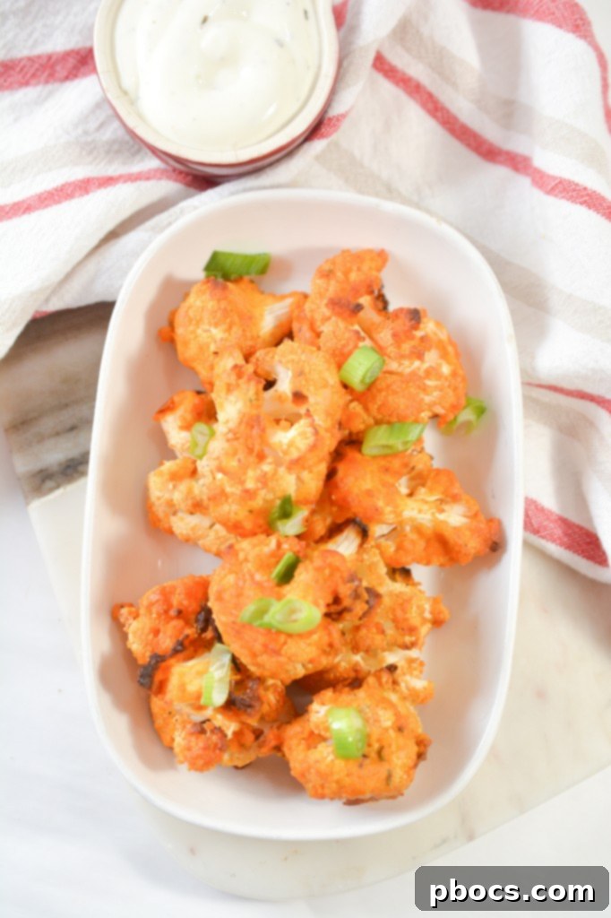 Golden Keto Cauliflower Bites 13 Final bake for Crispy Keto Cauliflower Wings