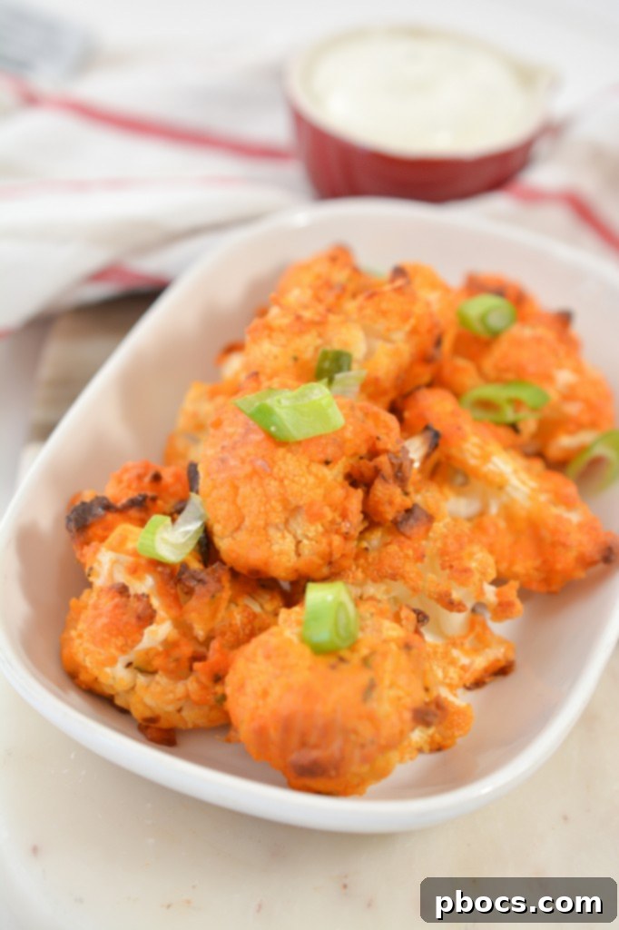 Golden Keto Cauliflower Bites 4 Air Fryer Keto Cauliflower Wings - Crispy and Easy