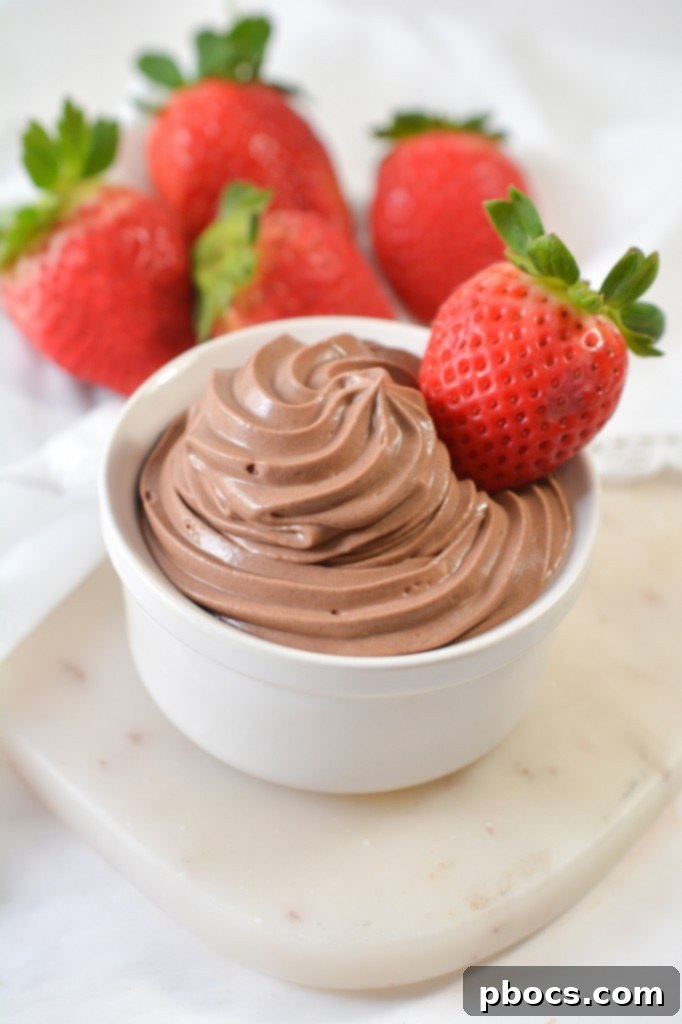 Easy Keto Chocolate Mousse - A rich, creamy, and light low-carb dessert perfect for satisfying chocolate cravings.