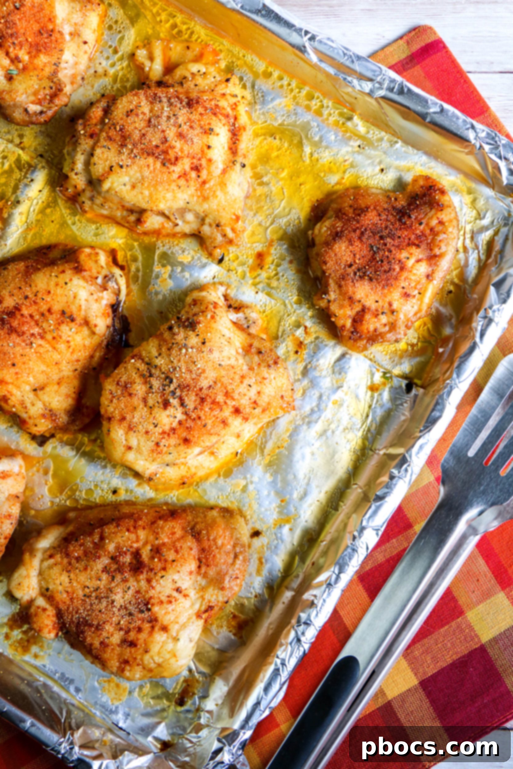 Low Carb Oven Baked Chicken Thighs
