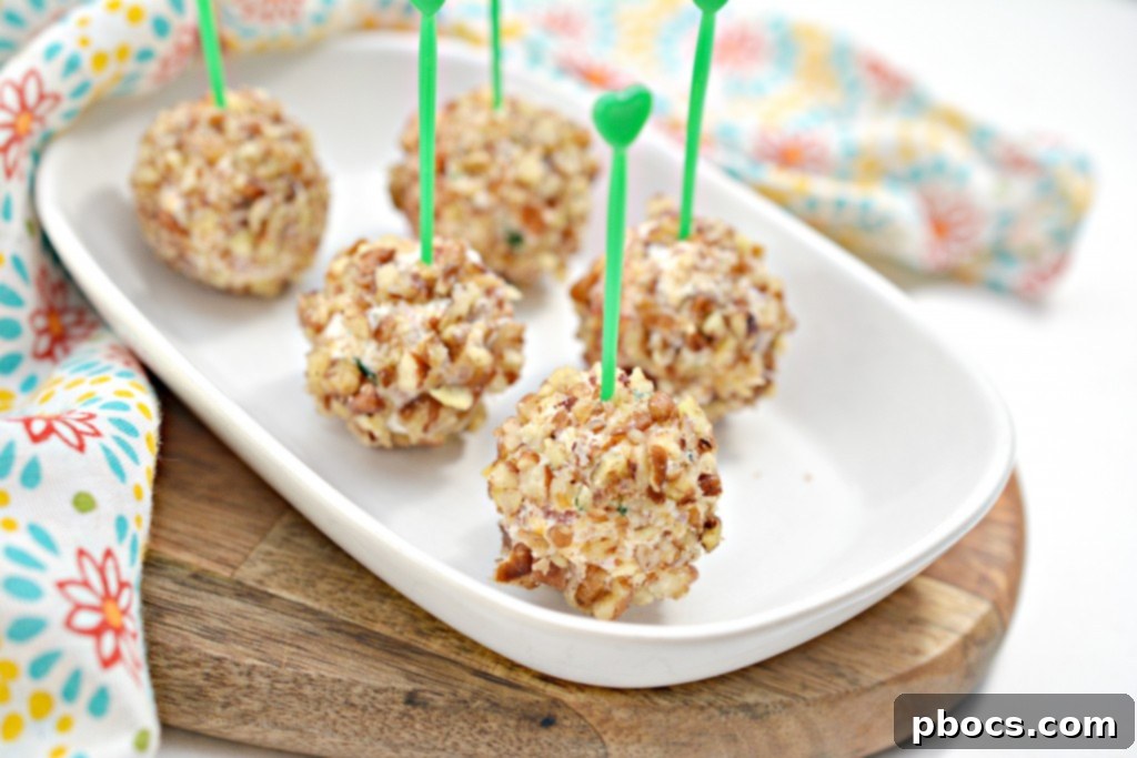 Mini Keto Cheese Balls on a platter, ready to serve