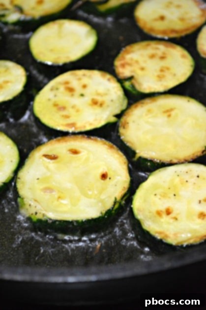 Close-up of baked Zucchini Pizza Bites