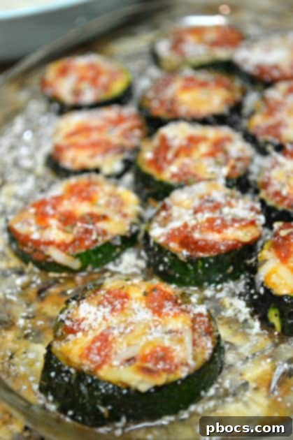 Freshly baked Zucchini Pizza Bites