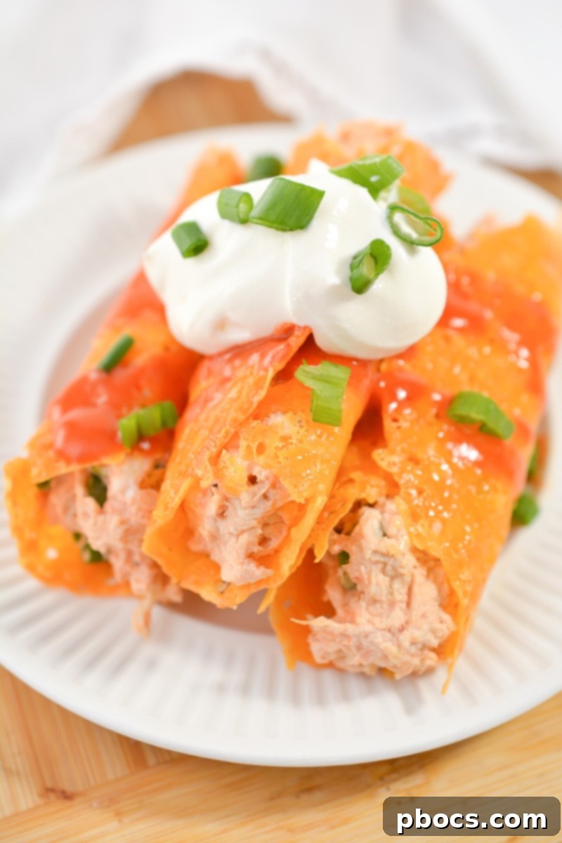 Cheesy Keto Chicken Enchilada Pinwheels 5 Forming crispy cheddar cheese shells for enchilada roll ups