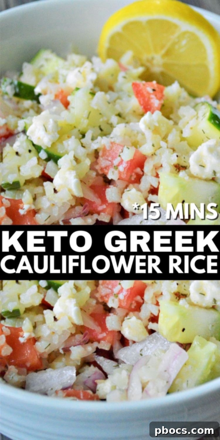 Tangy Keto Greek Cauliflower Rice 10 Keto Greek Cauliflower Rice