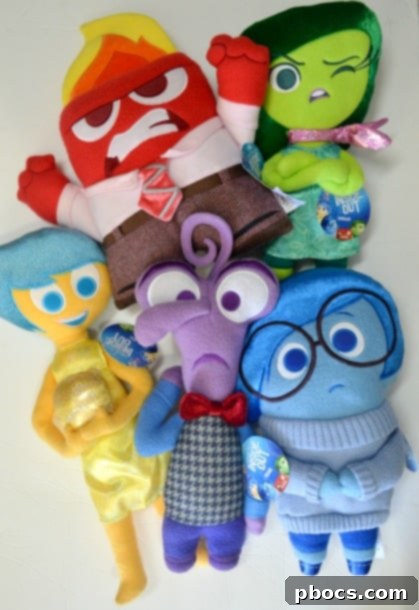 Craft Your Emotion Plush Storyboard 2 Interactive Inside Out Plush Holder displaying emotions