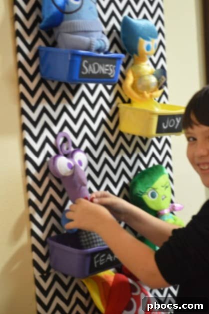 Craft Your Emotion Plush Storyboard 13 Joy plush in yellow bin