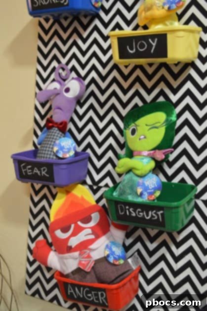 Craft Your Emotion Plush Storyboard 14 Sadness plush in blue bin