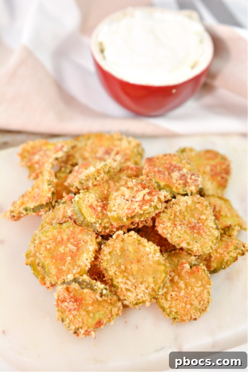 Air Fryer Pickle Chips: The ultimate crispy, low-carb snack!
