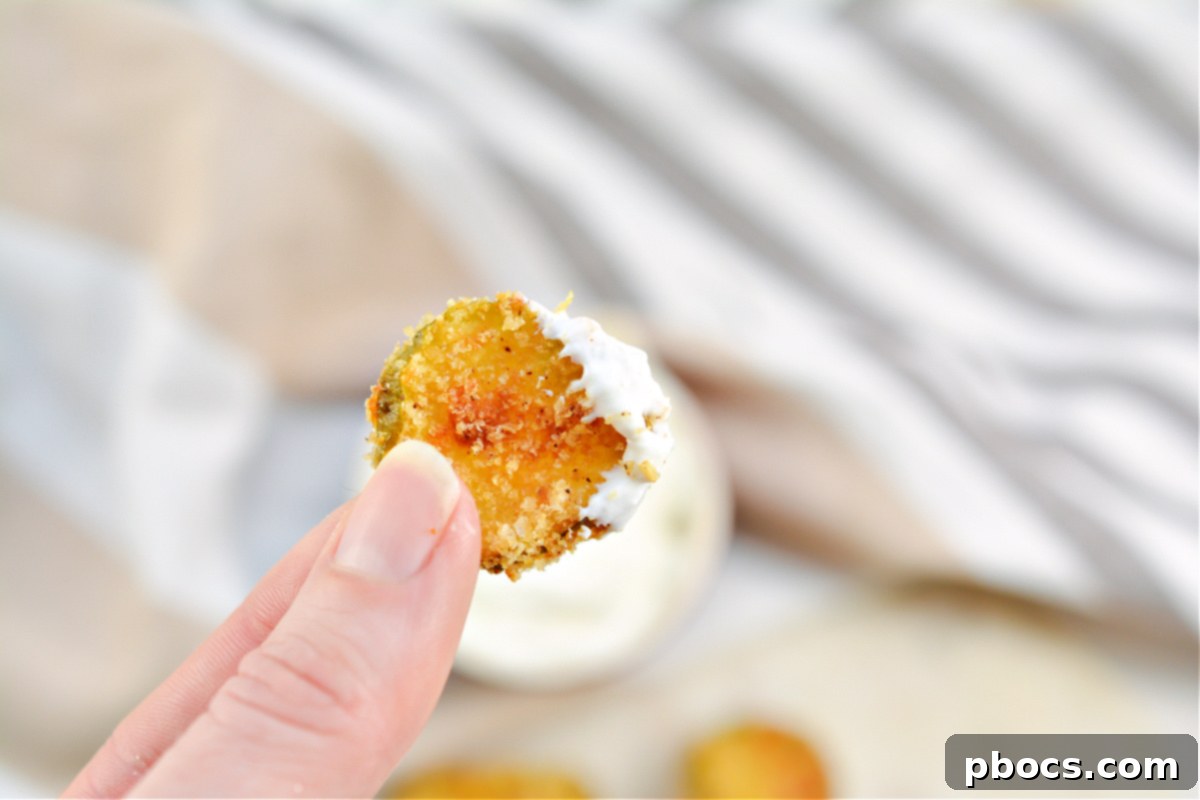 Air Fryer Pickle Chips as a side dish