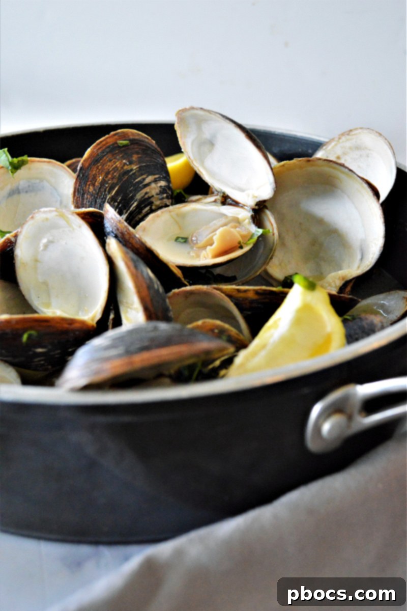Ultimate Garlic Butter Clams 12 Bring to a gentle boil. Cover and continue to cook for another 7-8 minutes (or until the clams have opened).