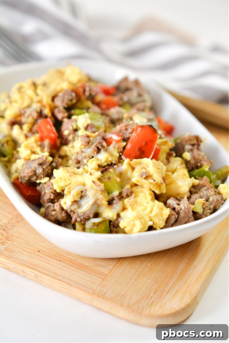 Sizzling Keto Skillet Morning 8 Keto Bacon and Egg Casserole on a plate