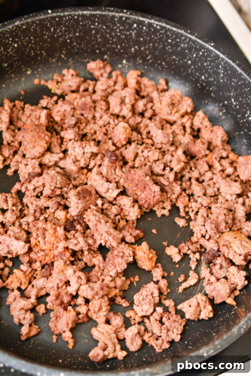 Sizzling Keto Skillet Morning 9 Keto Breakfast Skillet cooking step 1