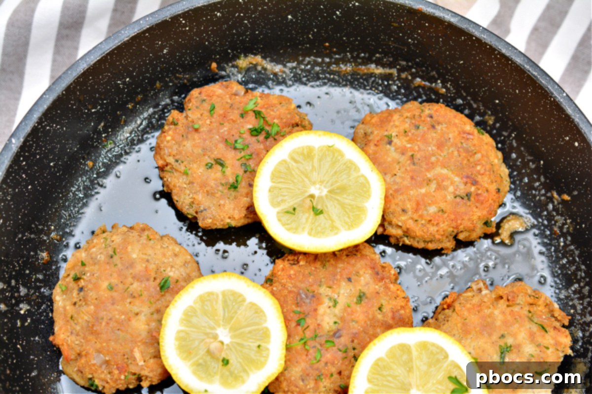 Keto Parmesan Salmon Cakes 4 Golden Pan-Seared Keto Salmon Patties