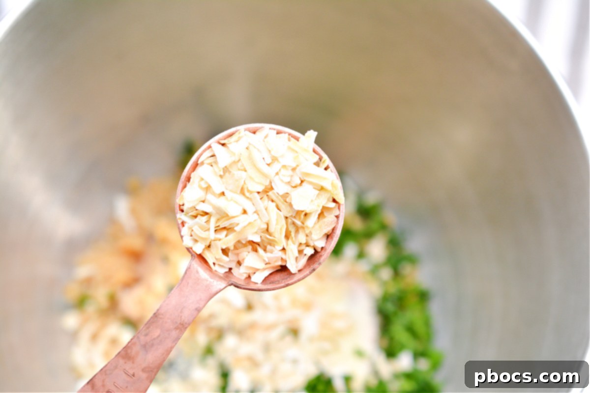 Keto Parmesan Salmon Cakes 8 Mixing Ingredients for Keto Salmon Patties