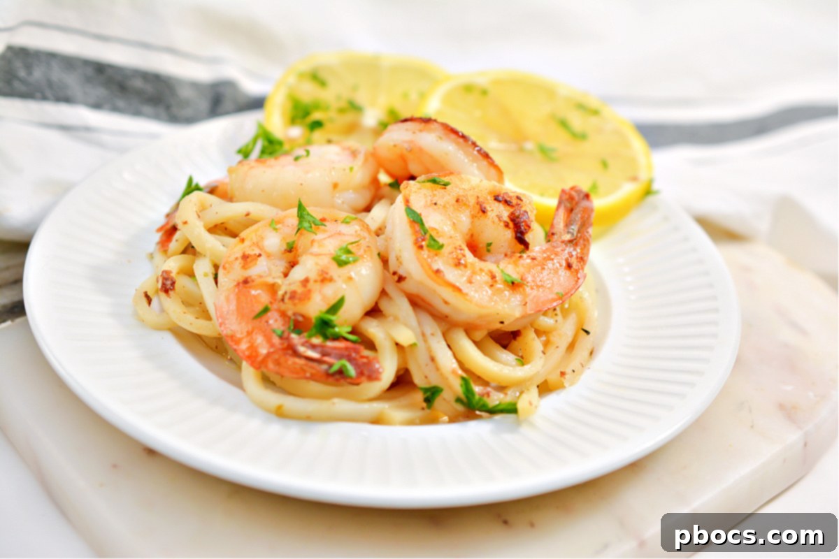 Effortless Keto Shrimp Scampi 4 Easy Keto Shrimp Scampi - Skillet with cooking ingredients