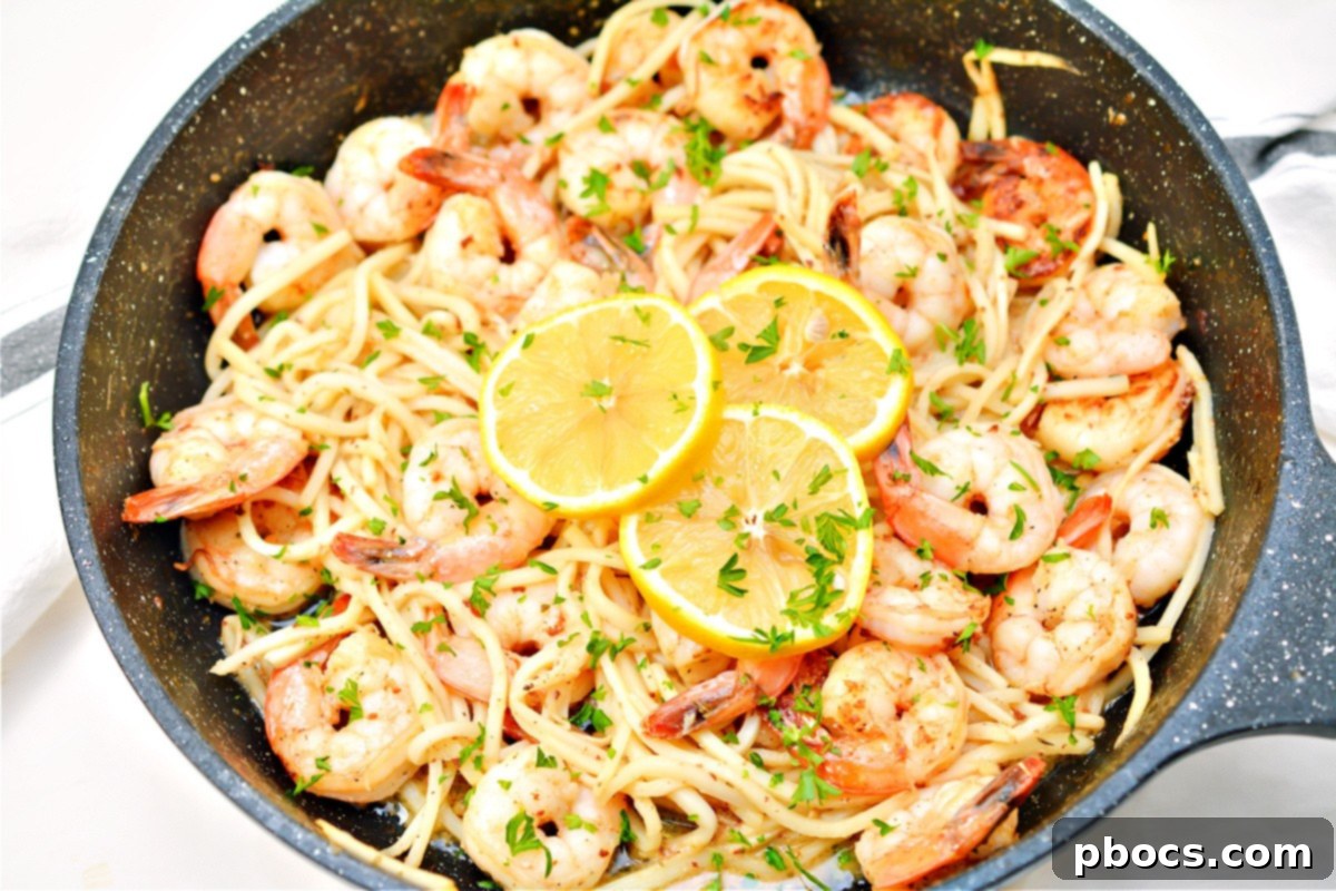 Effortless Keto Shrimp Scampi 6 Shrimp Scampi with Palmini Noodles - A healthy keto dinner