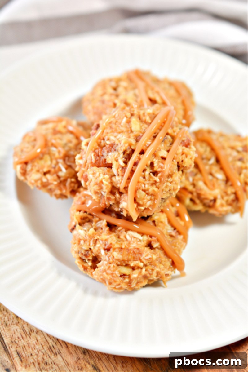 Keto Peanut Butter Caramel Cookies - Easy No-Bake Recipe