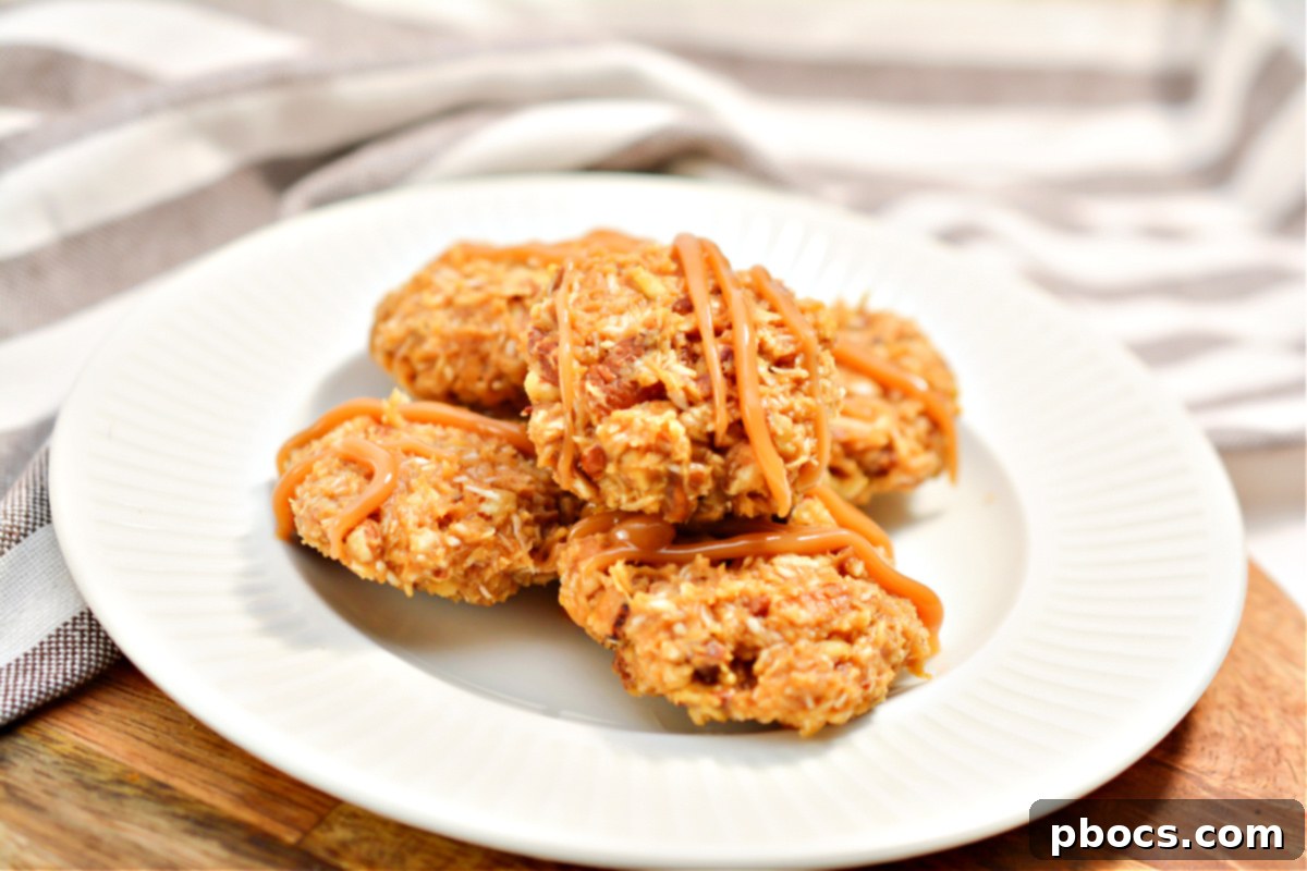 Keto Peanut Butter Caramel Cookies - Easy No-Bake Recipe