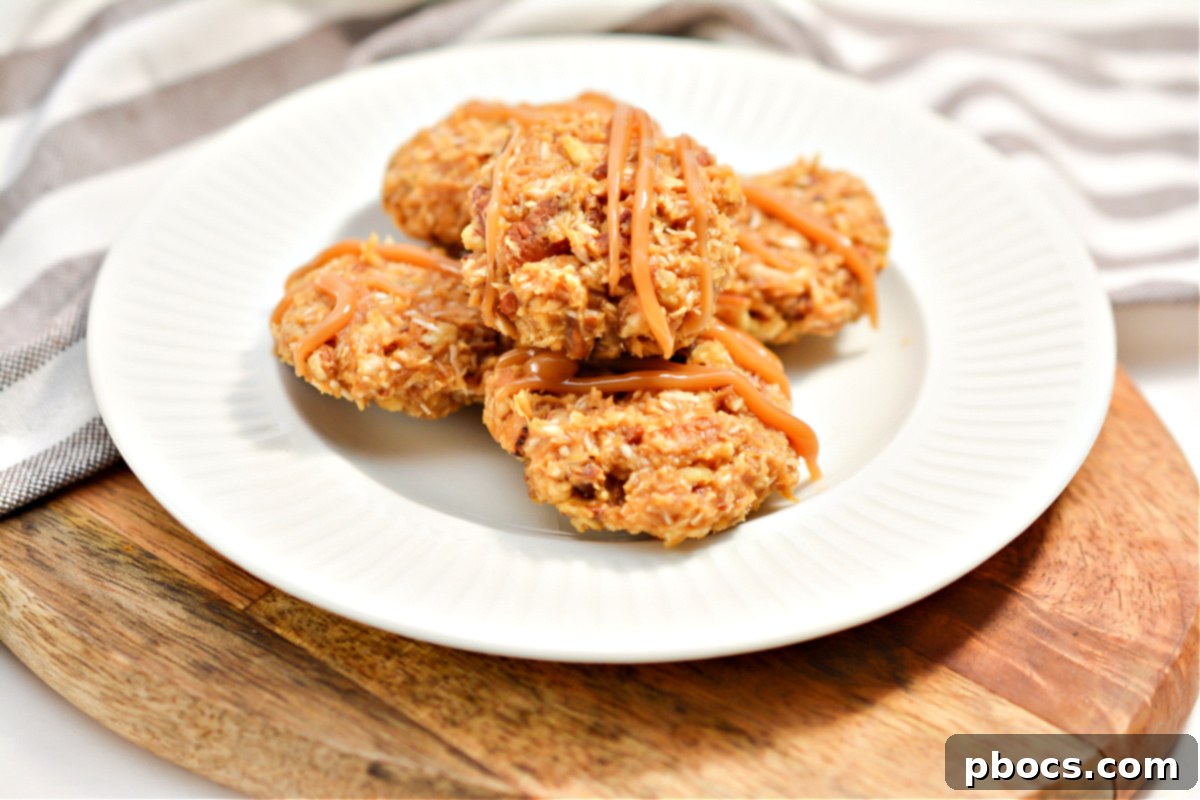 Keto Peanut Butter Caramel Cookies - Easy No-Bake Recipe