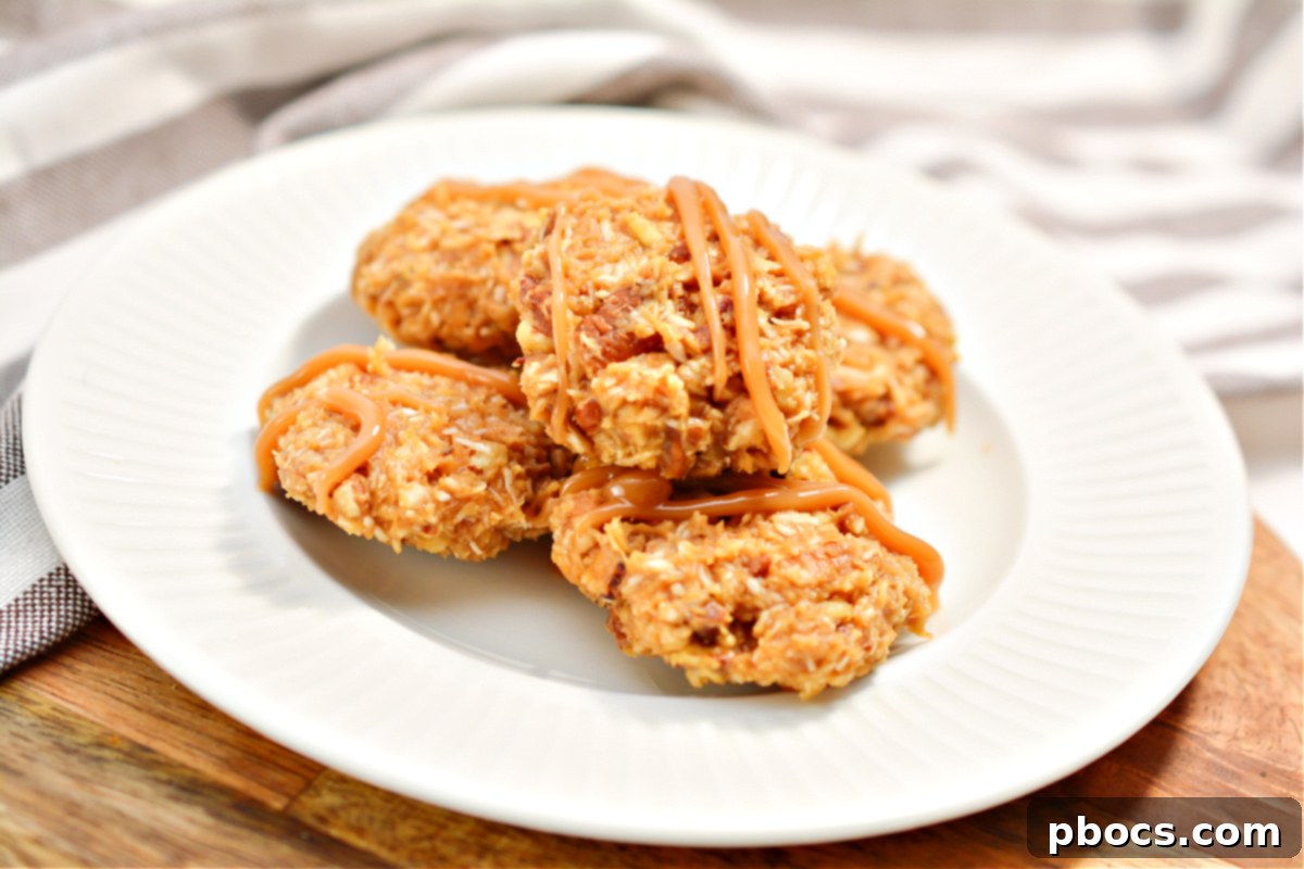 Keto Peanut Butter Caramel Cookies - Easy No-Bake Recipe
